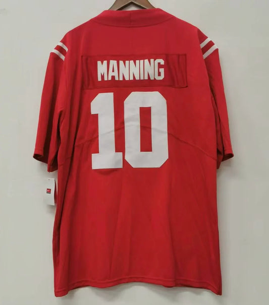 Eli Manning Ole Miss Rebels Jersey red NIKE product image 1, provided for visual reference and product detail review