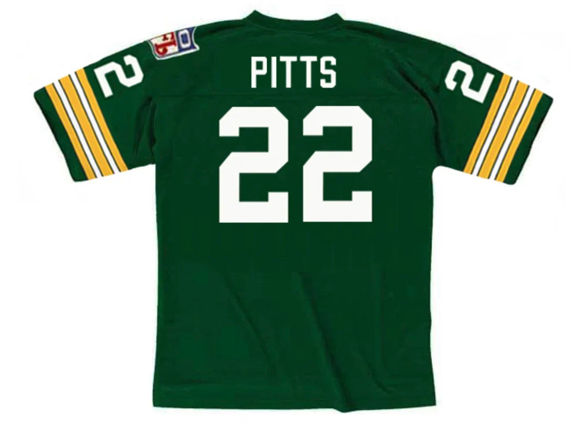 Elijah Pitts 1969 Green Bay Packers NFL Mitchell & Ness Jersey product image 1, provided for visual reference and product