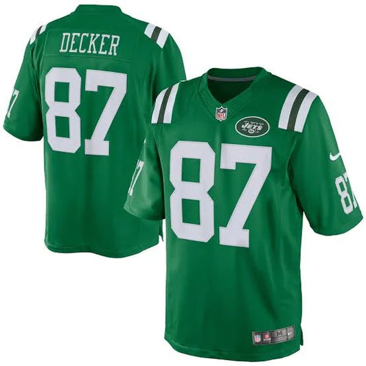 Eric Decker New York Jets Official NFL Nike Jersey Green product image 1, provided for visual reference and product detail