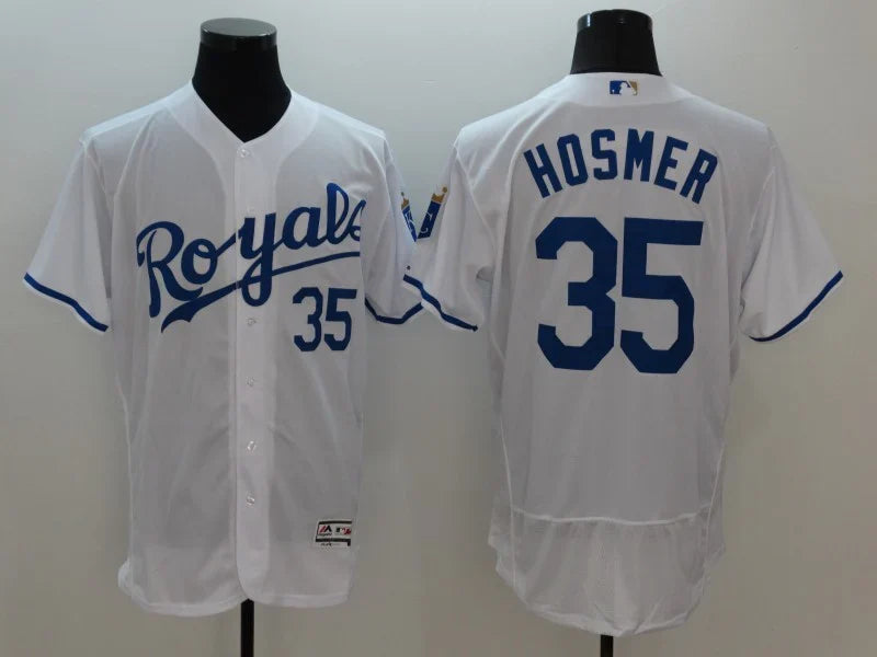 Eric Hosmer Kansas City Royals Jersey Majestic white product image 1, provided for visual reference and product detail review