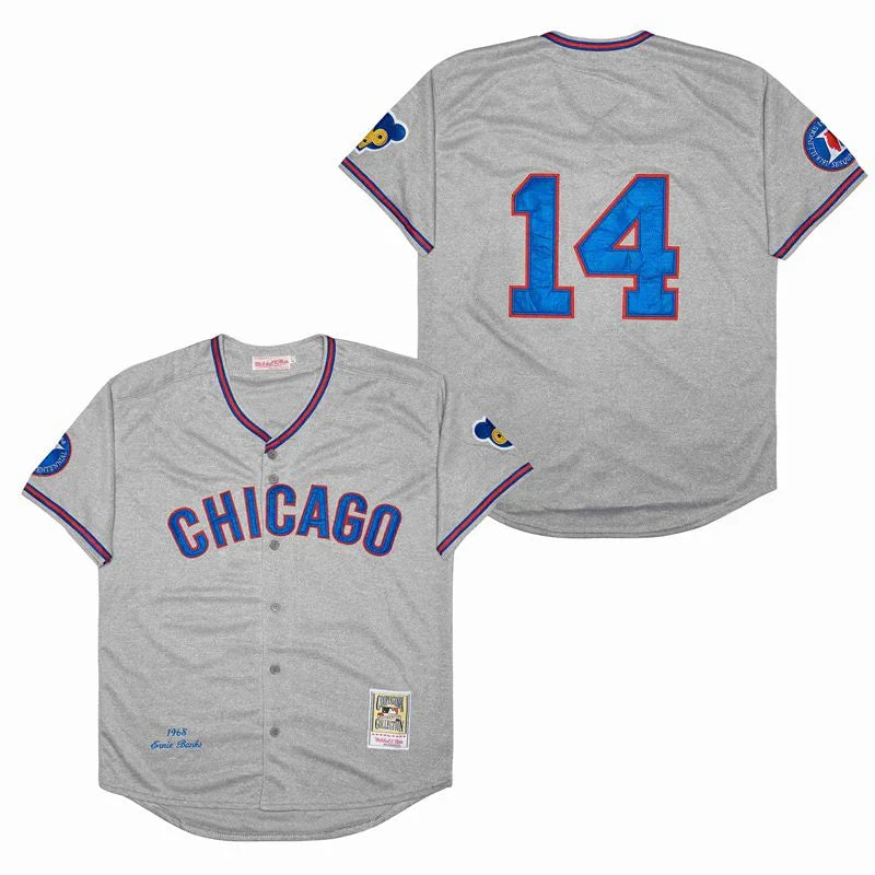 Ernie Banks Chicago Cubs Jersey 1968 Cooperstown Collection Mitchell & Ness product image 1, provided for visual reference