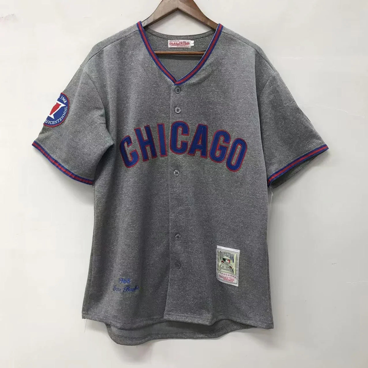 Ernie Banks Chicago Cubs Jersey 1968 Cooperstown Collection Mitchell & Ness product image 3, provided for visual reference
