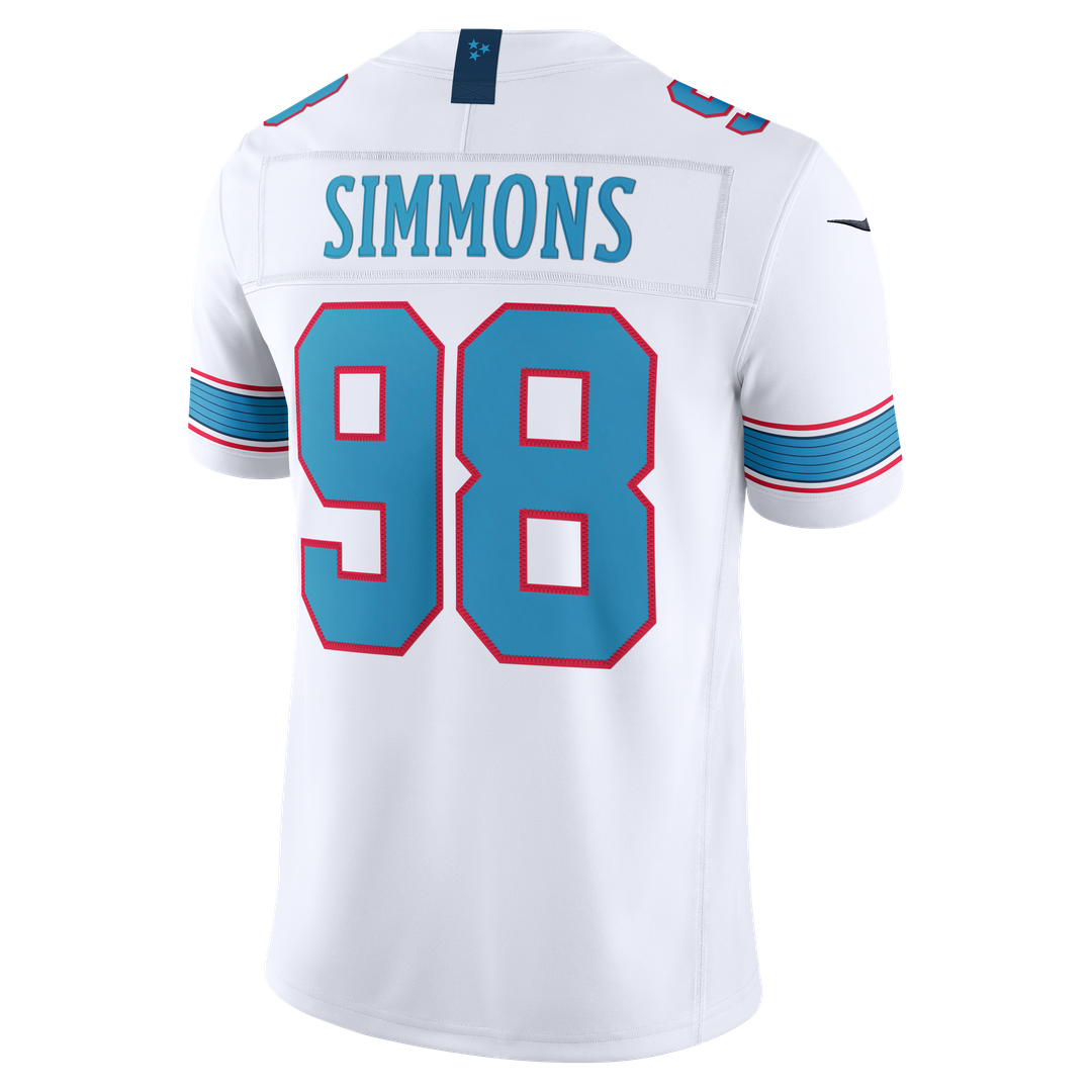 Men's Tennessee Titans Jeffery Simmons Nike White Vapor product image 3