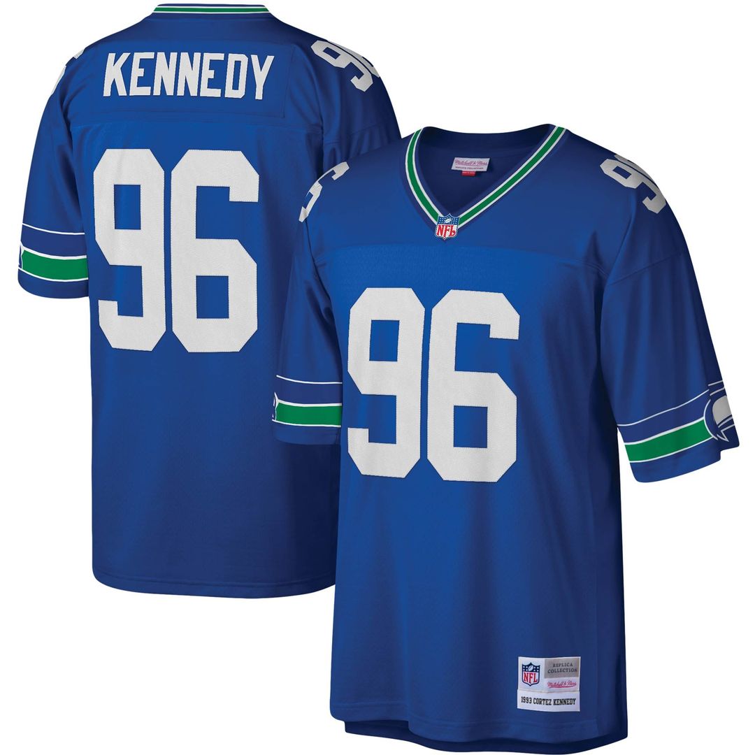 Men's Seattle Seahawks Cortez Kennedy Mitchell & Ness Royal product image 1