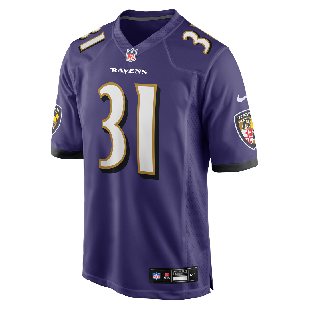 Men's Baltimore Ravens Jamal Lewis Nike Purple Game Retired product image 2