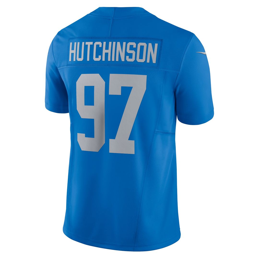Men's Detroit Lions Aidan Hutchinson Nike Blue Vapor product image 6