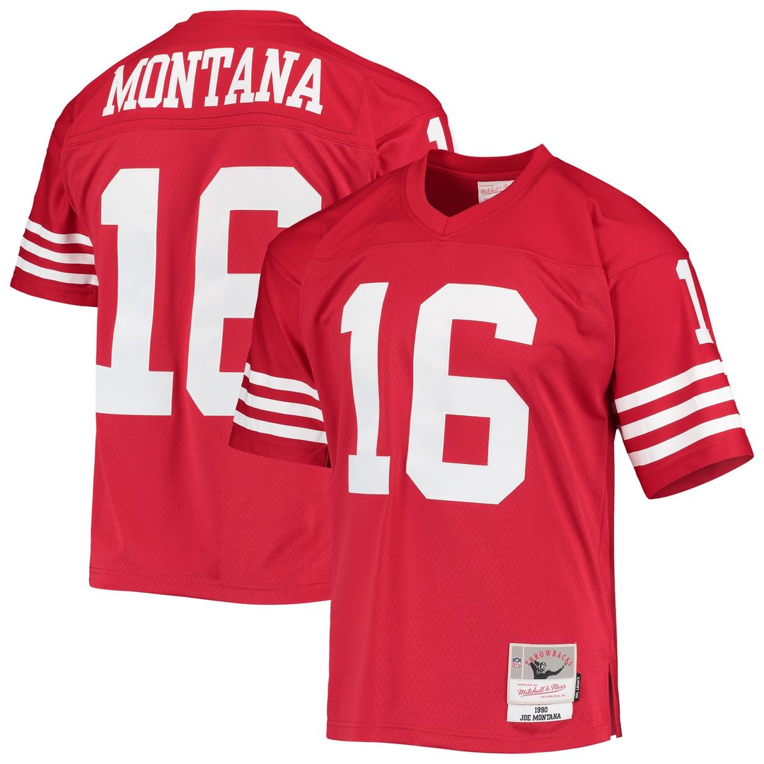 Men's San Francisco 49ers Joe Montana Mitchell & Ness White product image 7