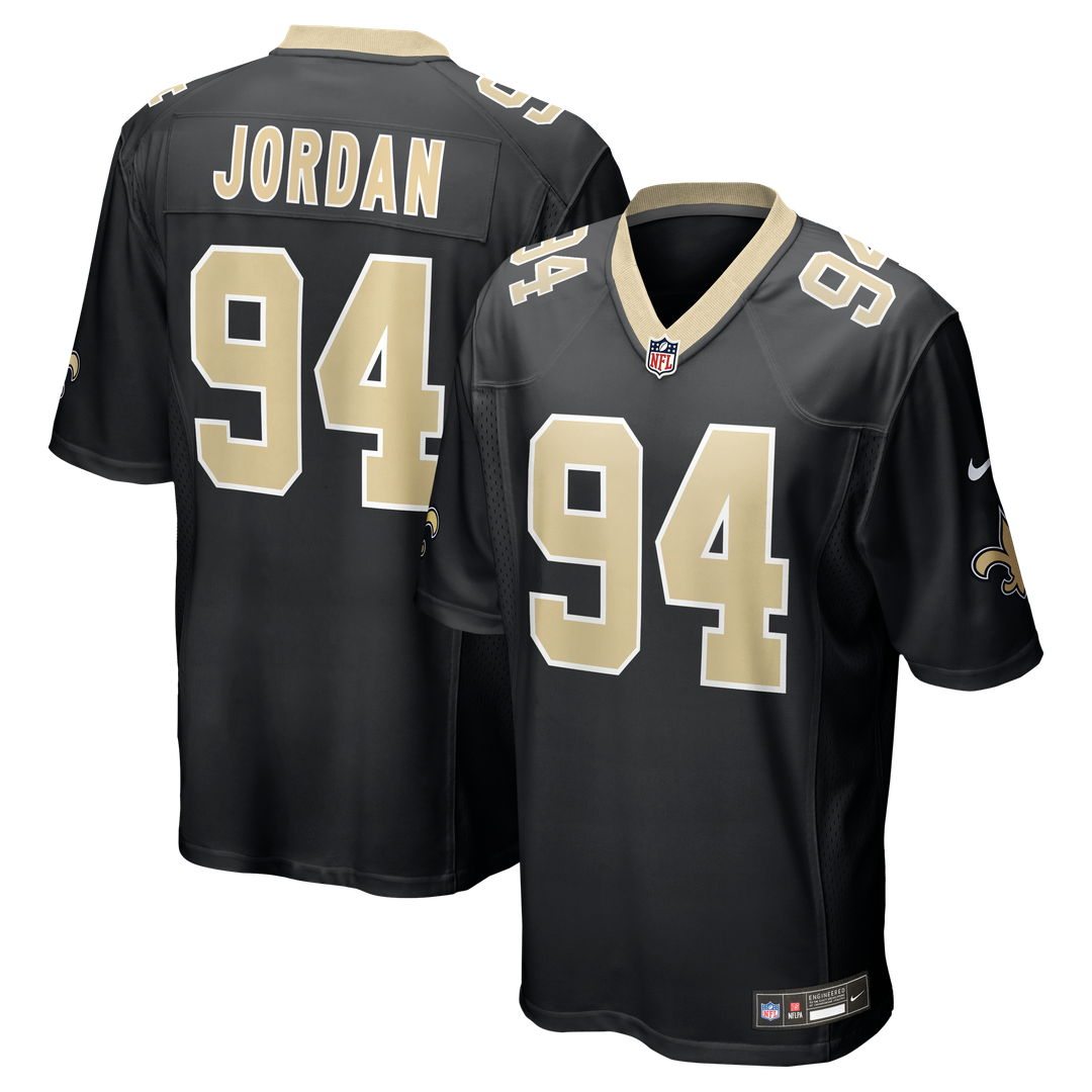 Men's New Orleans Saints Cameron Jordan Nike Black Game product image 1