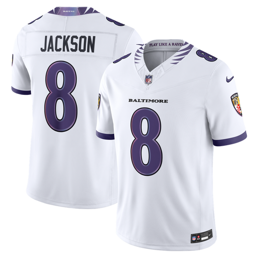 Men's Baltimore Ravens Lamar Jackson Nike White Vapor product image 1