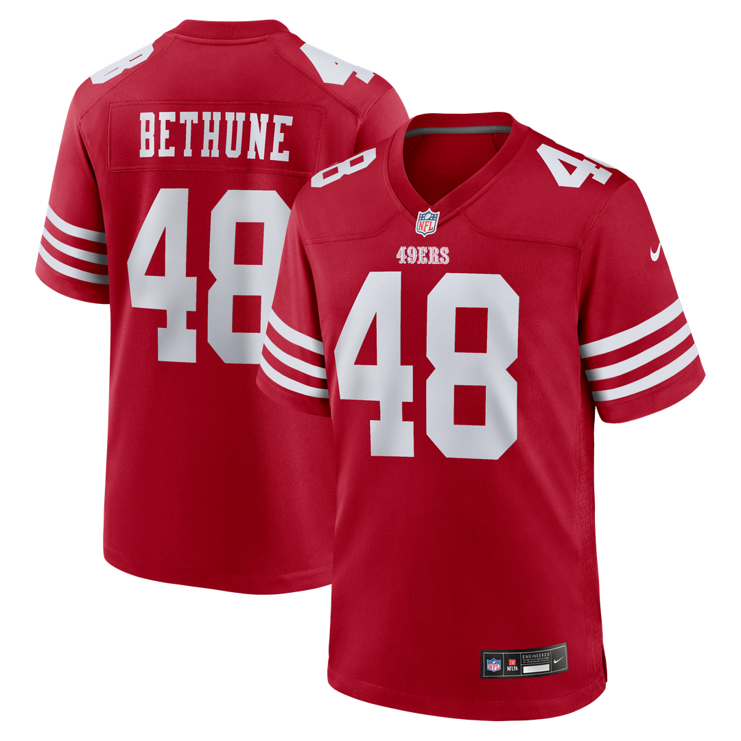 Men's San Francisco 49ers Tatum Bethune Nike Scarlet Game product image 1