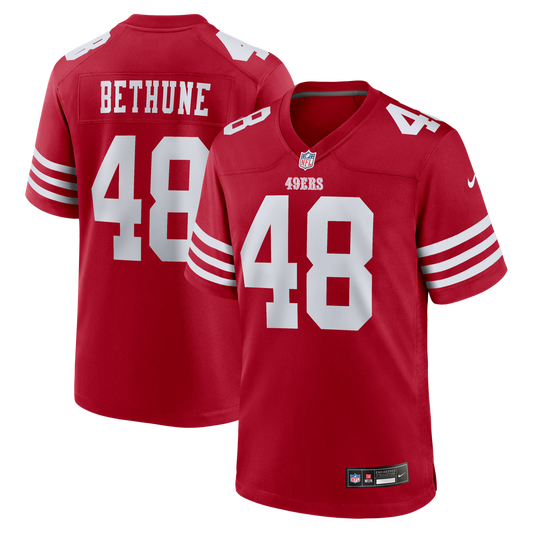Men's San Francisco 49ers Tatum Bethune Nike Scarlet Game product image 1