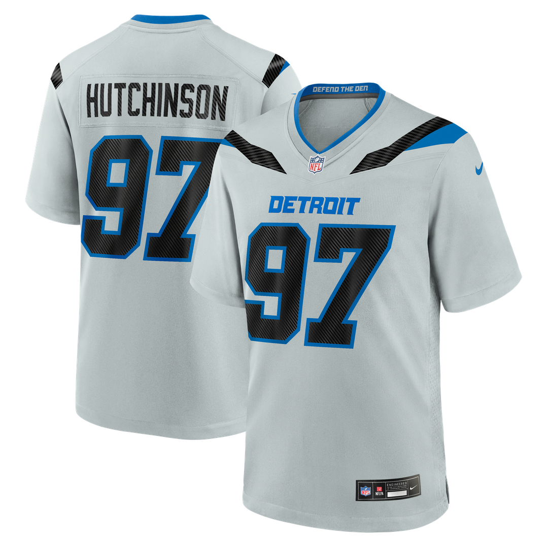 Men's Detroit Lions Aidan Hutchinson Nike Silver 2026 product image 1