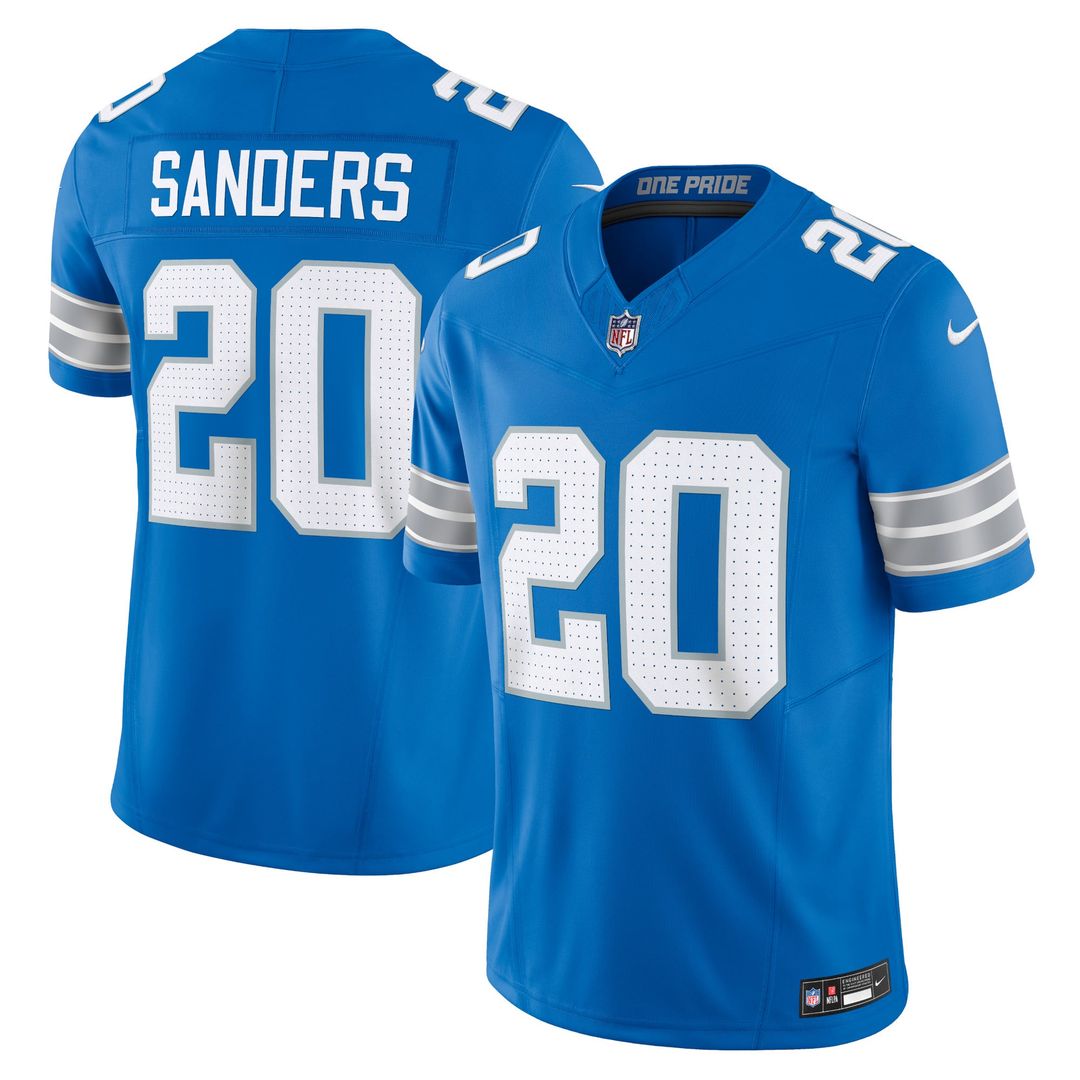 Men's Detroit Lions Barry Sanders Nike Blue Vapor F.U.S.E. product image 1
