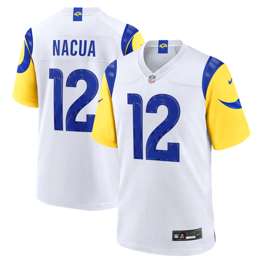 Men's Los Angeles Rams Puka Nacua Nike White Game Player product image 1