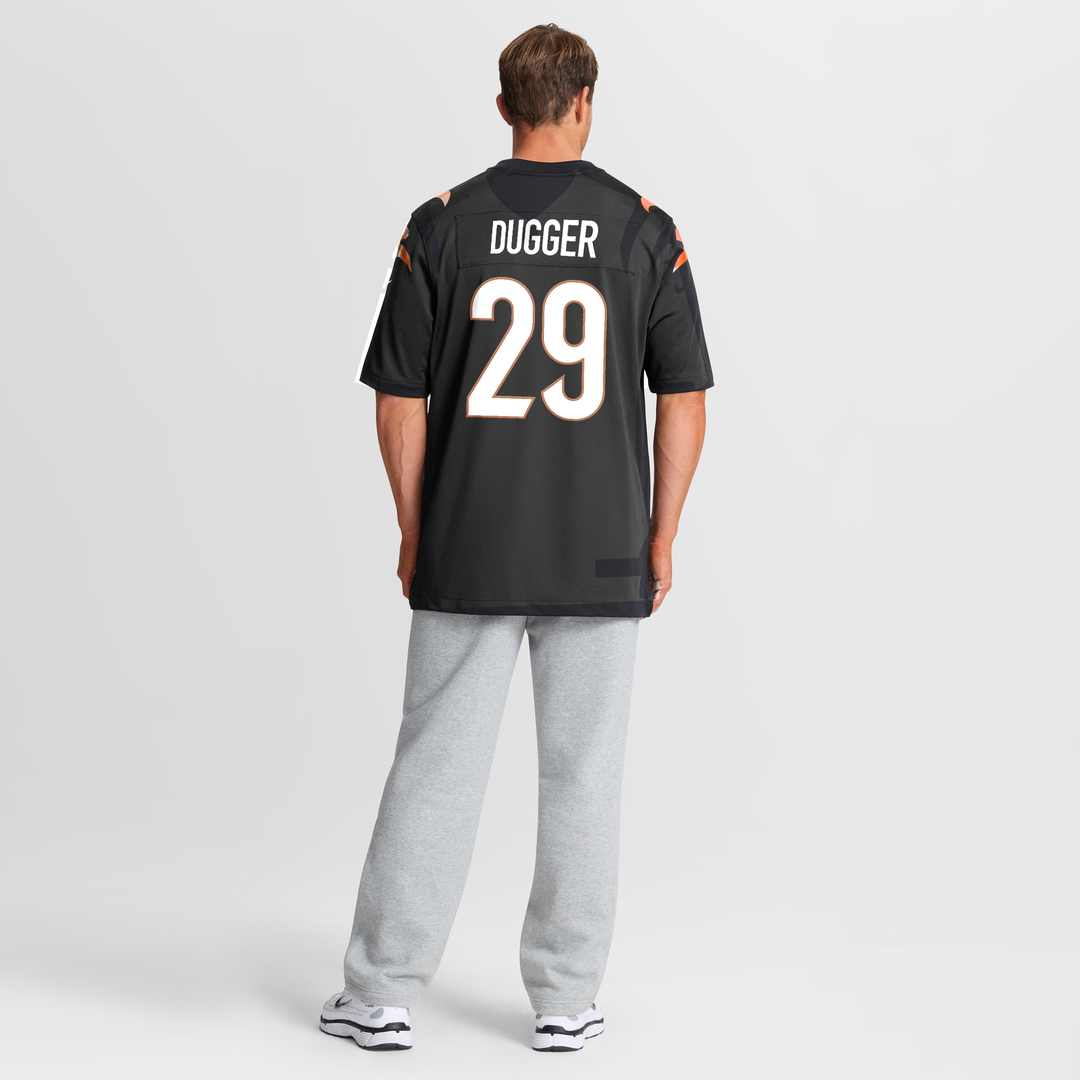 Men's Cincinnati Bengals Kyle Dugger Nike Black Team Game product image 5