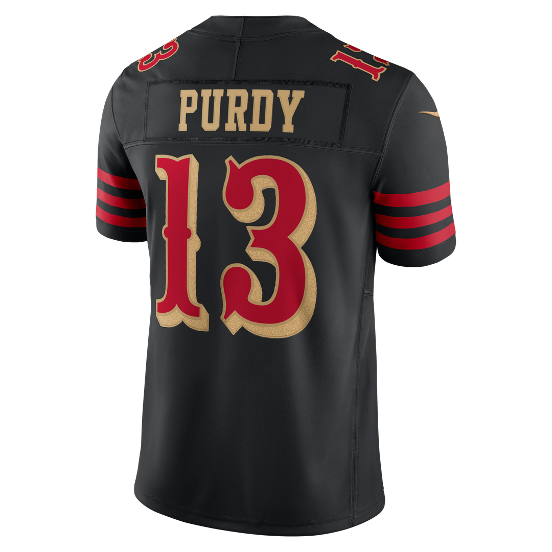 Men's San Francisco 49ers Brock Purdy Nike Black Rivalries product image 7