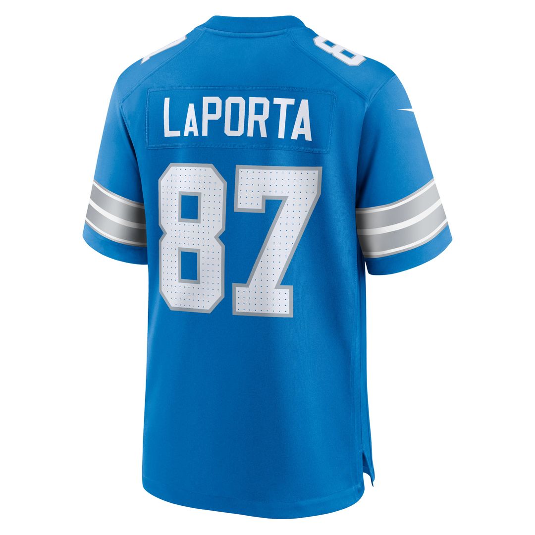 Men's Detroit Lions Sam LaPorta Nike Blue Game Jersey product image 3