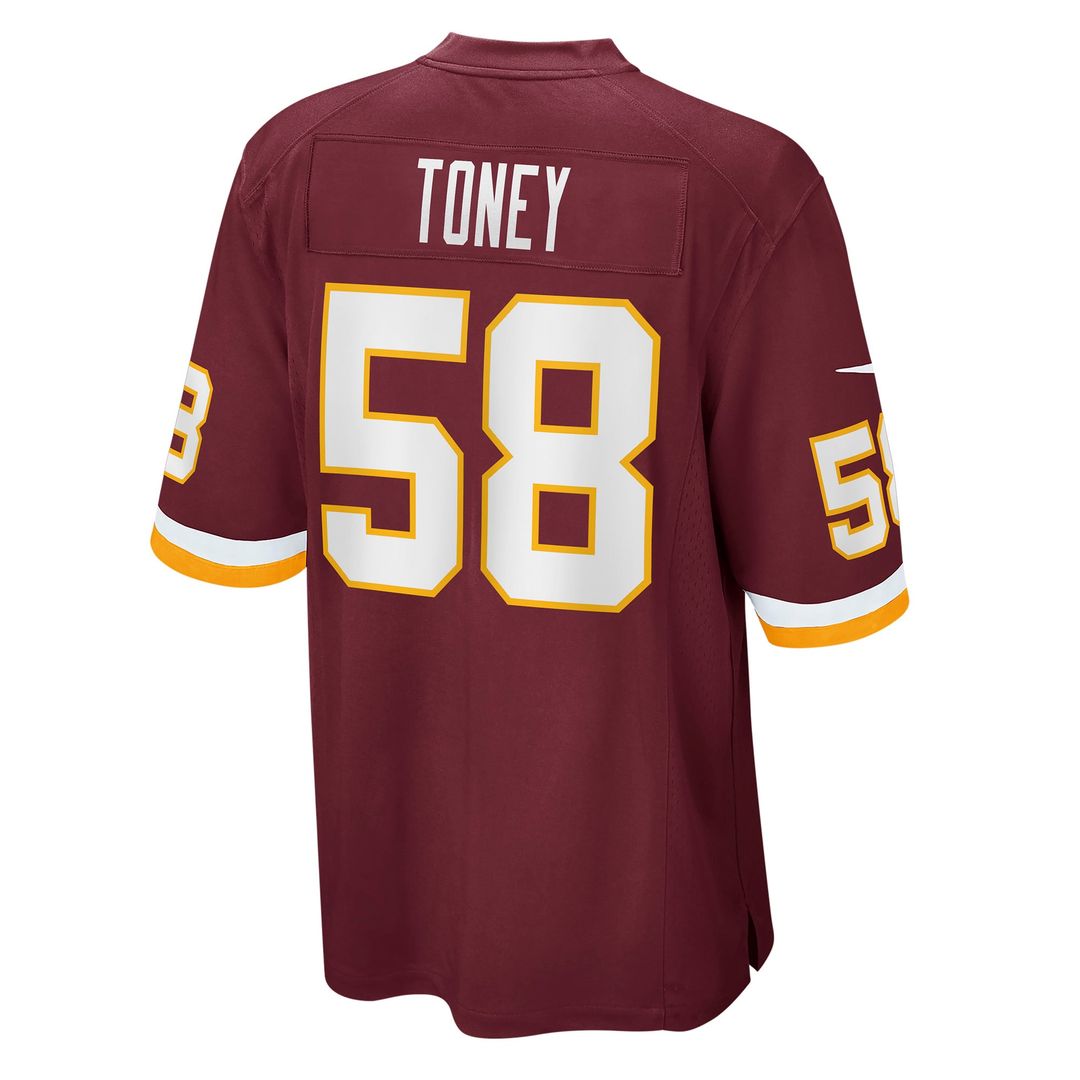 Men's Washington Football Team Shaka Toney Nike Burgundy product image 3