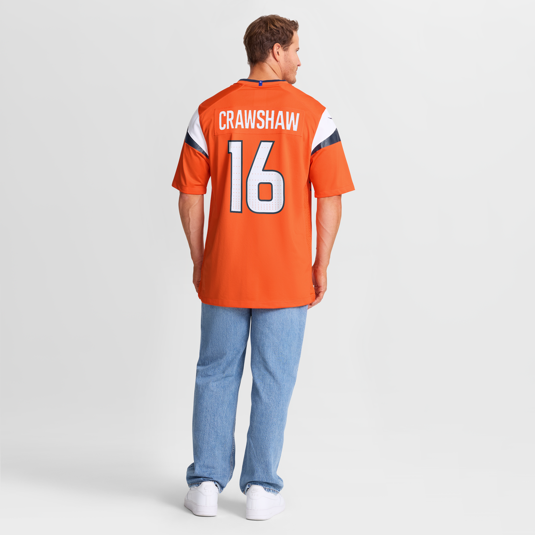 Men's Denver Broncos Jeremy Crawshaw Nike Orange Team Game product image 8