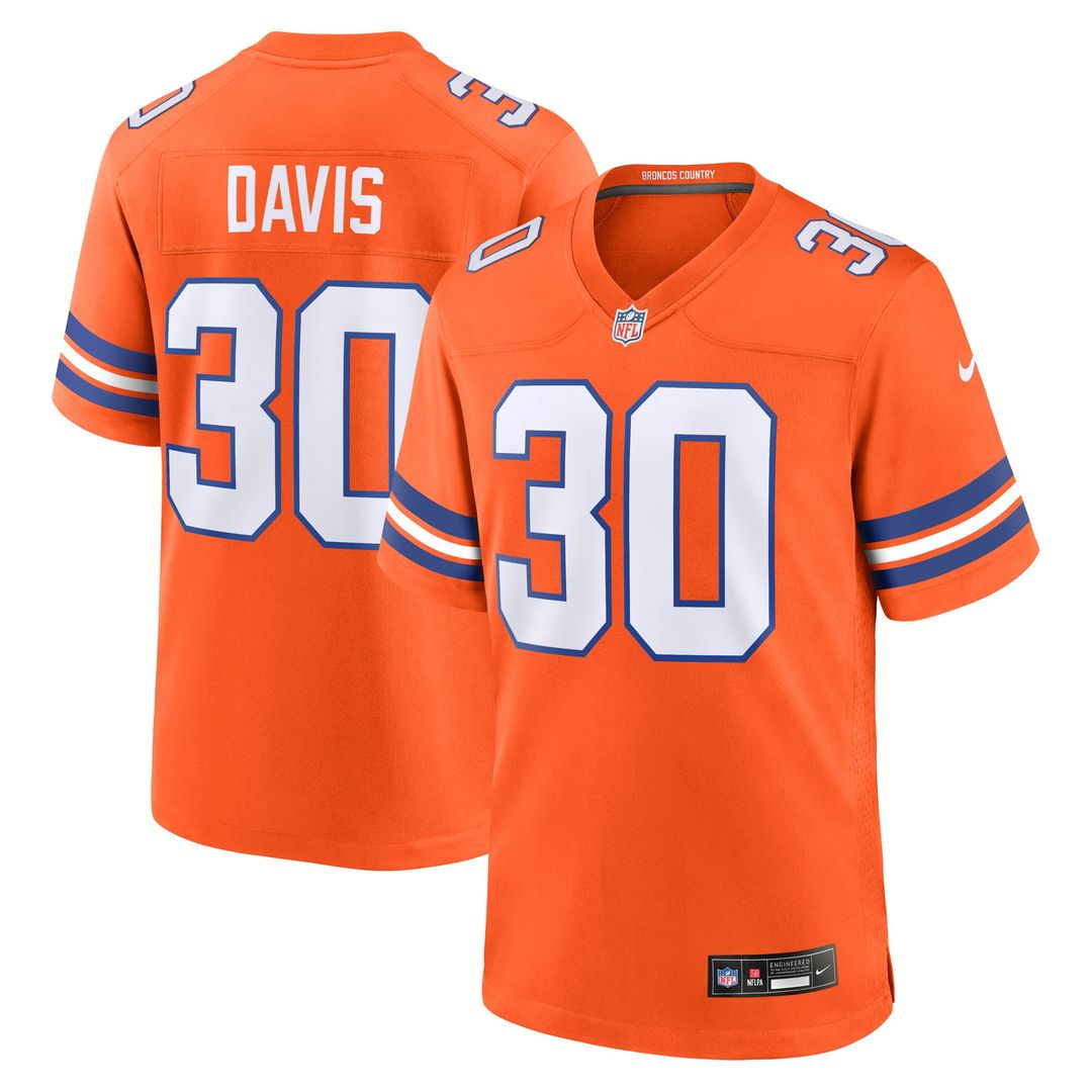 Men's Denver Broncos Terrell Davis Nike Orange Retired product image 1