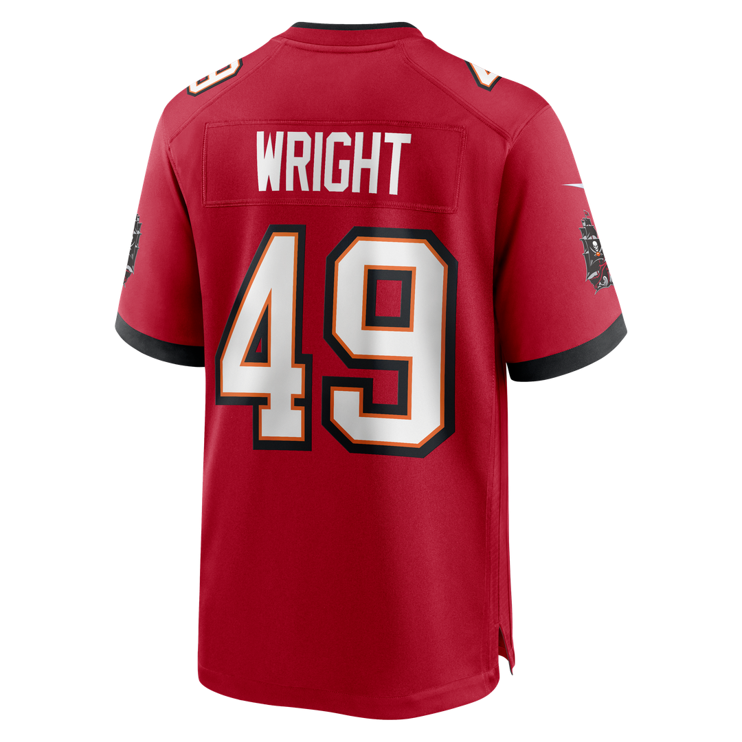 Men's Tampa Bay Buccaneers Owen Wright Nike Red Team Game product image 3