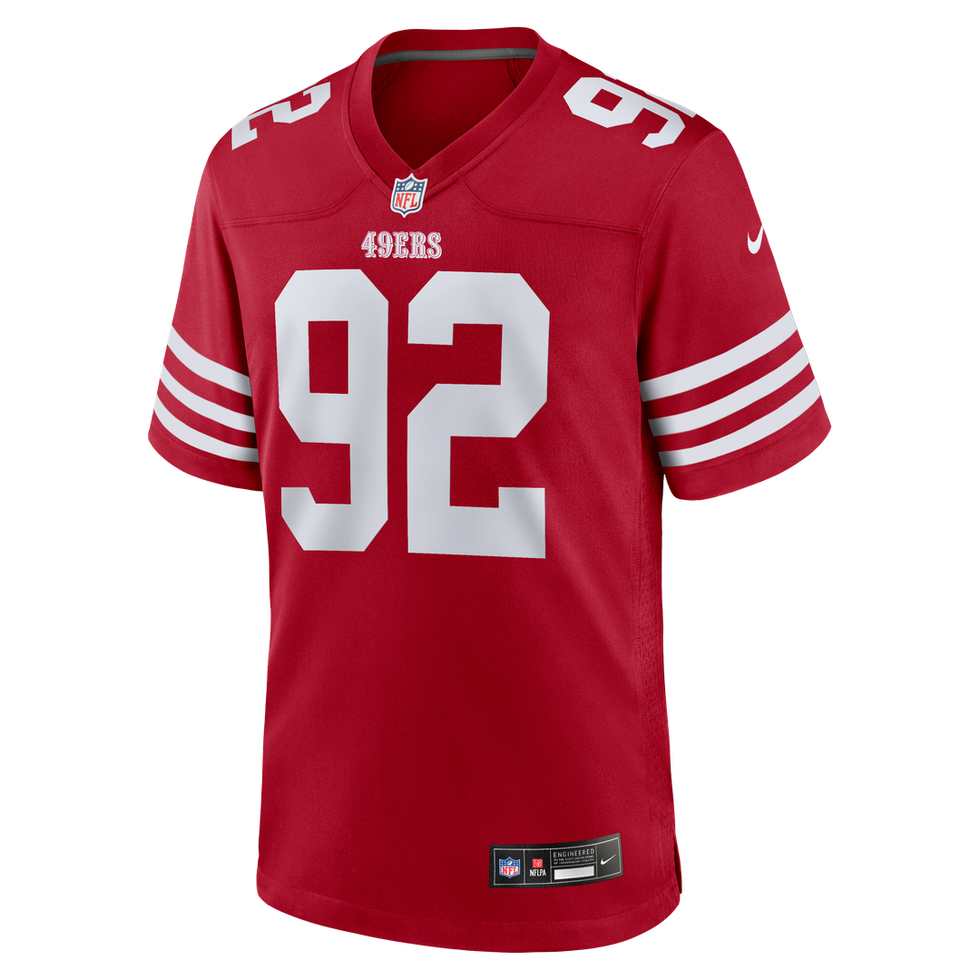 Men's San Francisco 49ers Osa Odighizuwa Nike Scarlet Team product image 2