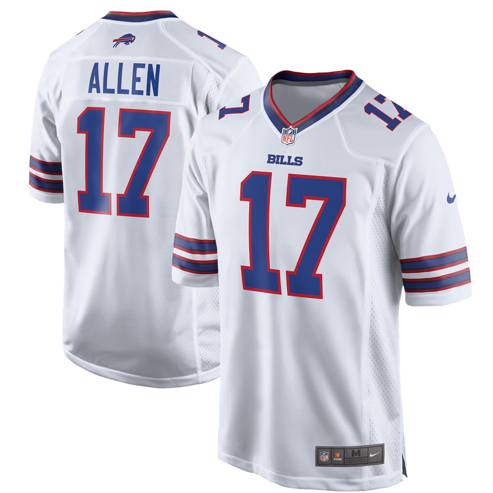 Men's Buffalo Bills Josh Allen Nike White Game Player Jersey product image 1