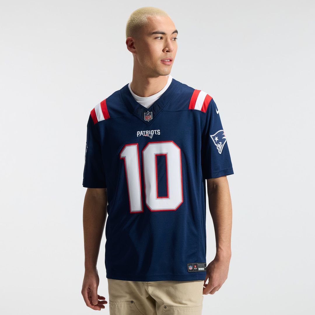 Men's New England Patriots Drake Maye Nike Navy Team Vapor product image 2