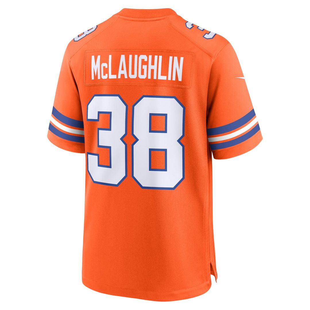 Men's Denver Broncos Jaleel McLaughlin Nike Orange Mile product image 3