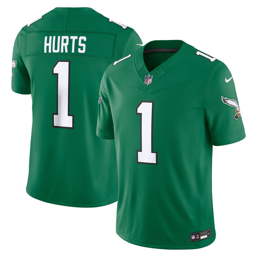 Men's Philadelphia Eagles Jalen Hurts Nike Kelly Green product image 1