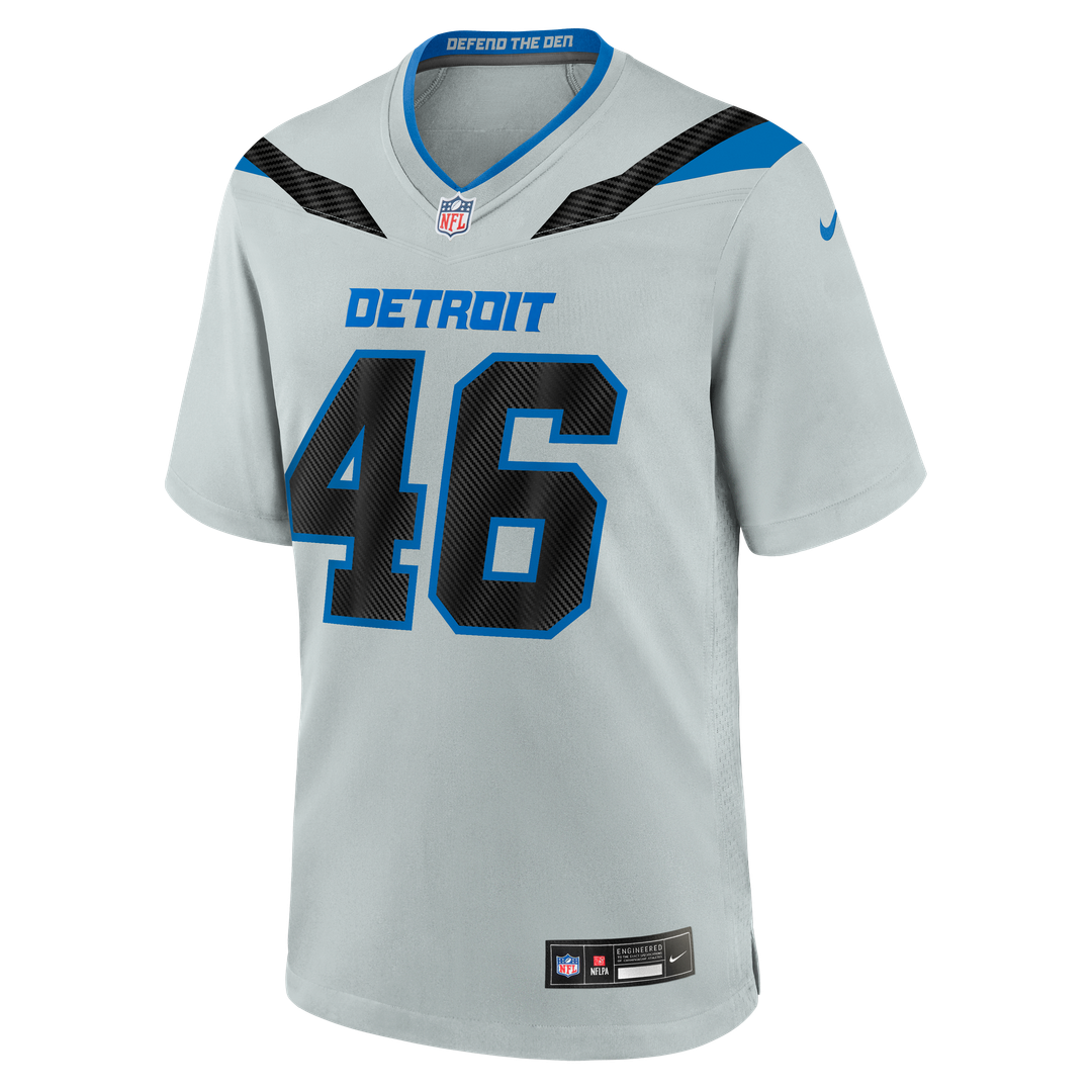 Men's Detroit Lions Jack Campbell Nike Silver 2026 product image 2