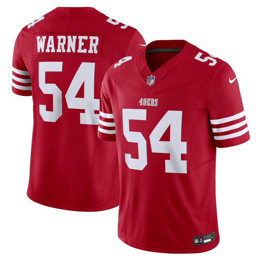 Men's San Francisco 49ers Fred Warner Nike Scarlet Vapor product image 1