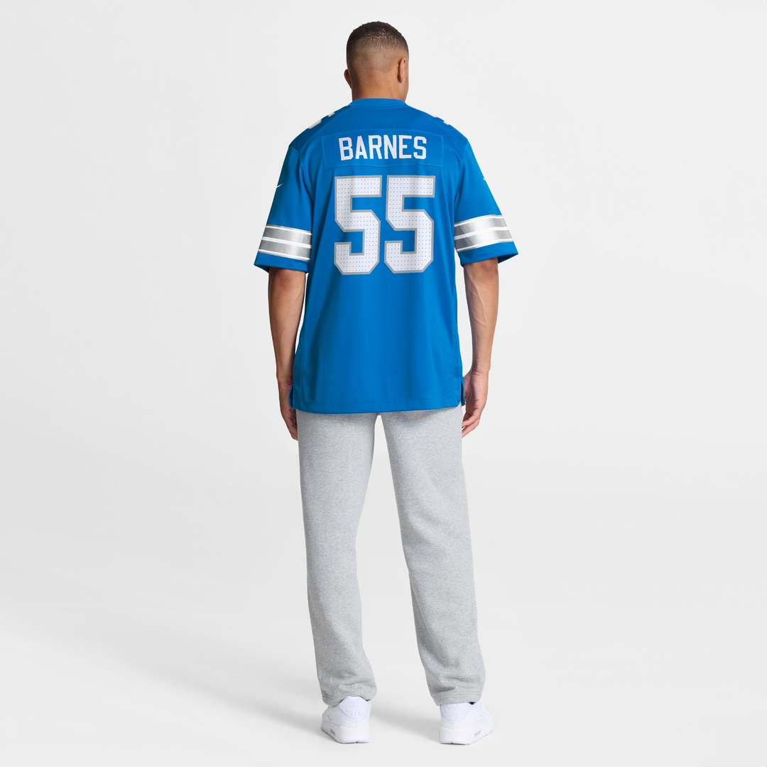 Men's Detroit Lions Derrick Barnes Nike Blue Team Game product image 8