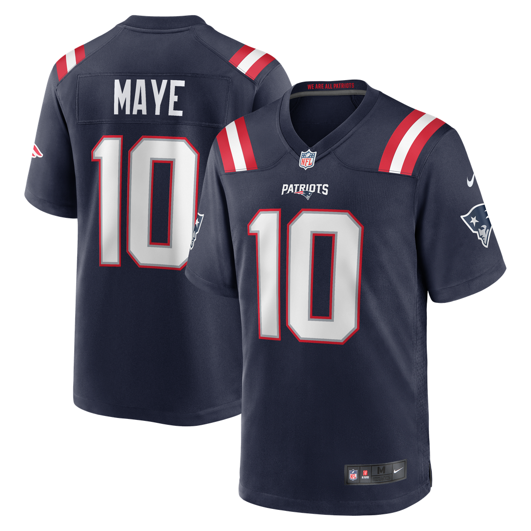 Men's New England Patriots Drake Maye Nike White Player product image 7
