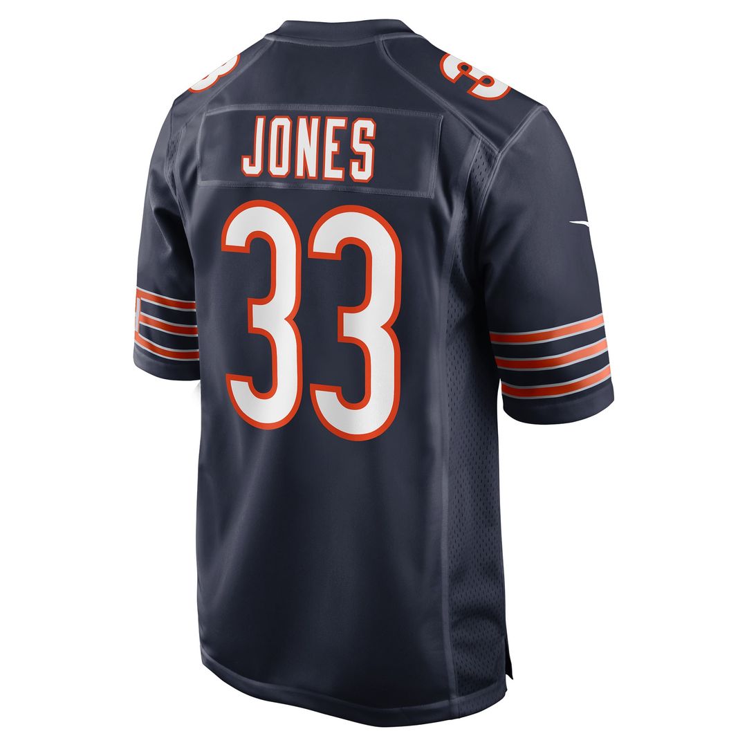Men's Chicago Bears Jaylon Jones Nike Navy Team Game Jersey product image 3