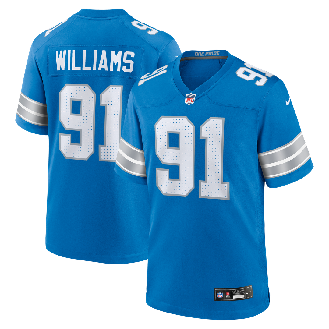 Men's Detroit Lions Tyleik Williams Nike Blue Team Game product image 1