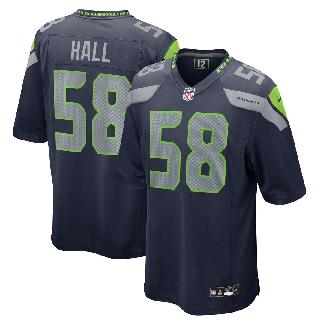 Men's Seattle Seahawks Derick Hall Nike College Navy Game product image 1