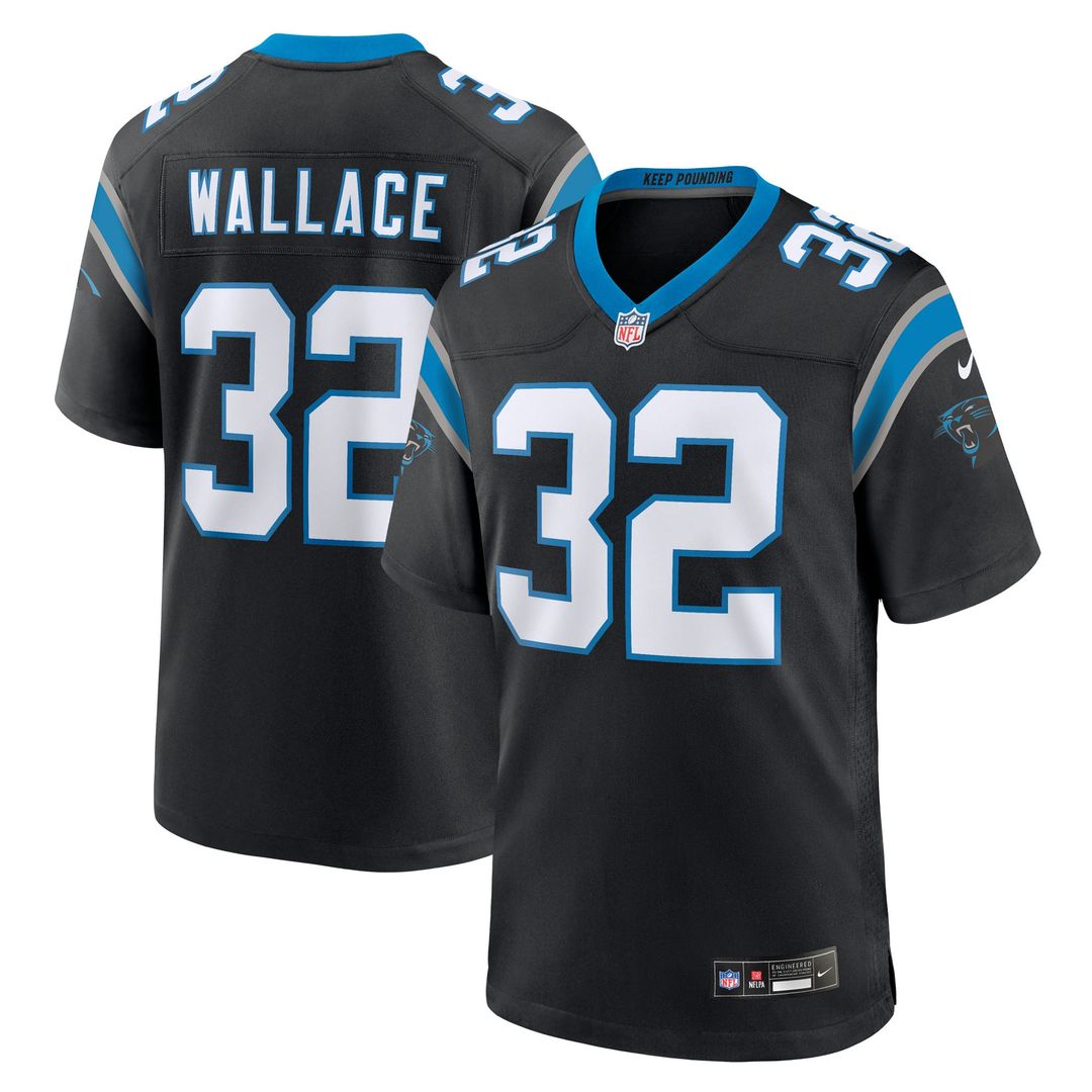 Men's Carolina Panthers Trevin Wallace Nike Black Team Game product image 1