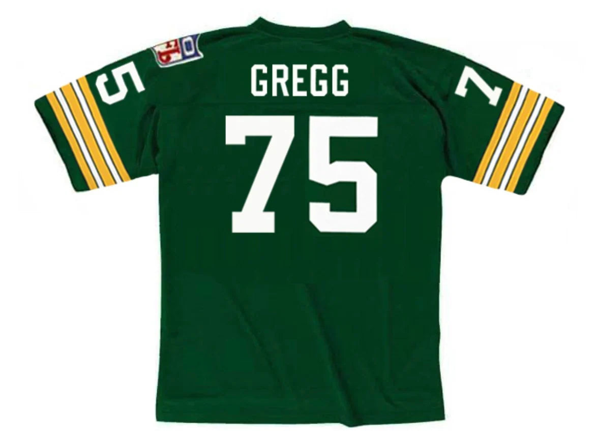 Forrest Gregg 1969 Green Bay Packers NFL Mitchell & Ness Jersey product image 1, provided for visual reference and product
