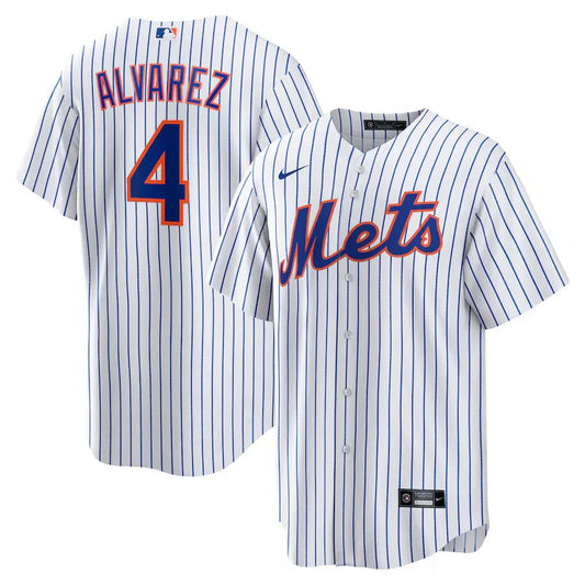 Francisco Álvarez New York Mets Official MLB Jersey Nike product image 1, provided for visual reference and product detail