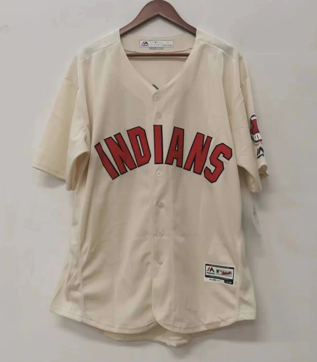 Francisco Lindor Cleveland Indians Jersey Majestic product image 3, provided for visual reference and product detail review