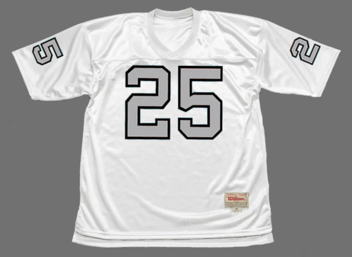 Fred Biletnikoff 1970 Oakland Raiders NFL Mitchell & Ness Jersey White product image 2, provided for visual reference and