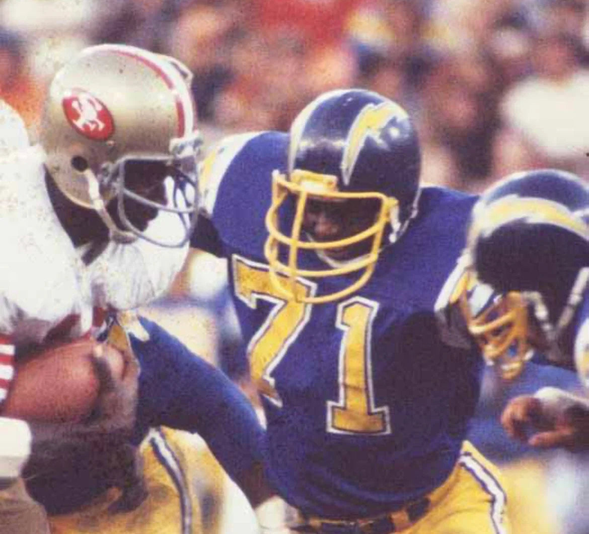 Fred Dean San Diego Chargers NFL Mitchell & Ness Jersey product image 3, provided for visual reference and product detail