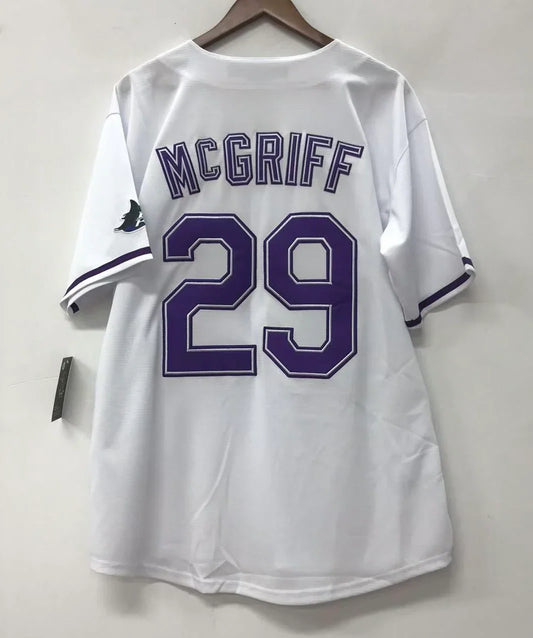 Fred McGriff Tampa Bay Devil Rays Official MLB Jersey Majestic product image 1, provided for visual reference and product