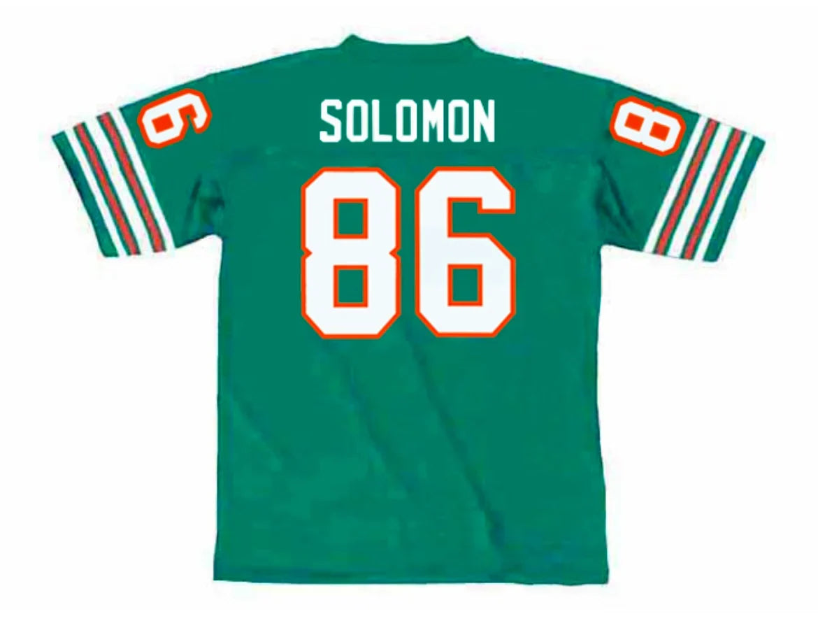 Freddie Solomon Miami Dolphins NFL Mitchell & Ness Jersey product image 1, provided for visual reference and product detail