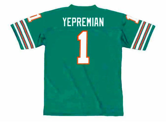 Garo Yepremian Miami Dolphins NFL Mitchell & Ness Jersey product image 1, provided for visual reference and product detail