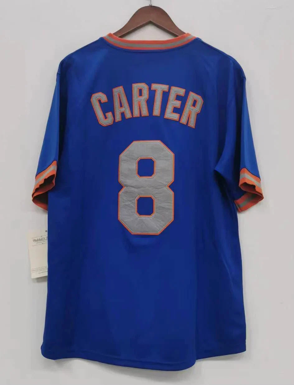 Gary Carter 1986 New York Mets Jersey Mitchell & Ness blue product image 1, provided for visual reference and product detail