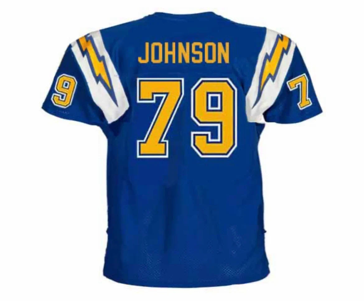 Gary Johnson San Diego Chargers NFL Mitchell & Ness Jersey product image 1, provided for visual reference and product detail
