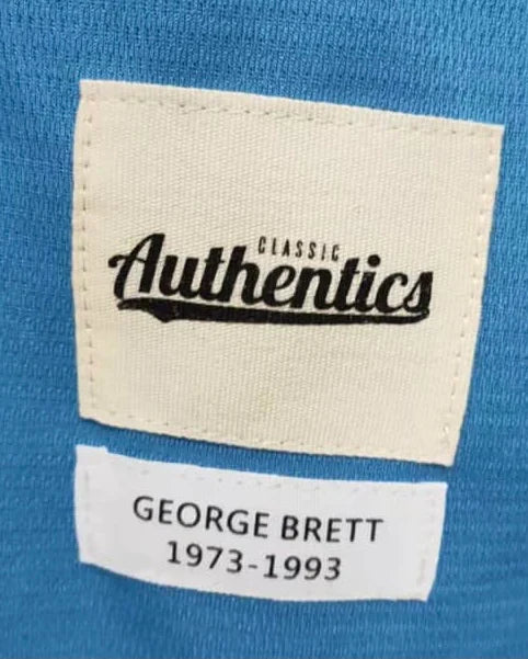 George Brett Kansas City Royals Jersey Classic Authentics product image 3, provided for visual reference and product detail