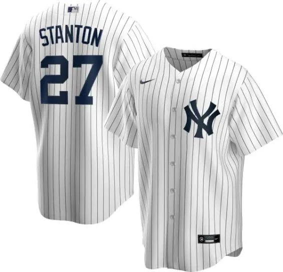 Giancarlo Stanton New York Yankees Jersey white Nike product image 1, provided for visual reference and product detail review